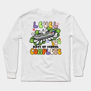 Level 100 Days Of School Unlocked Boys 100th Day Of School Long Sleeve T-Shirt